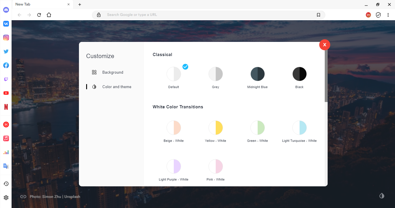 Theme Feature